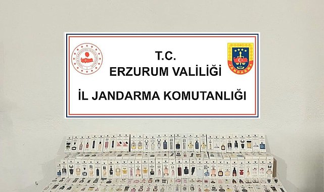 Erzurum'da gümrük kaçağı parfüm ele geçirildi