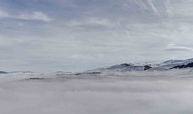Erzurum'da sisler içinde bir masalsı yolculuk