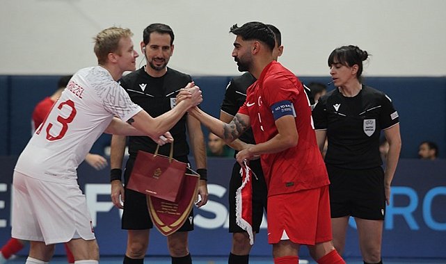 Futsal A Millî Takımı 2026 Avrupa Şampiyonası ilk maçı için ETÜ'de parkeye çıktı