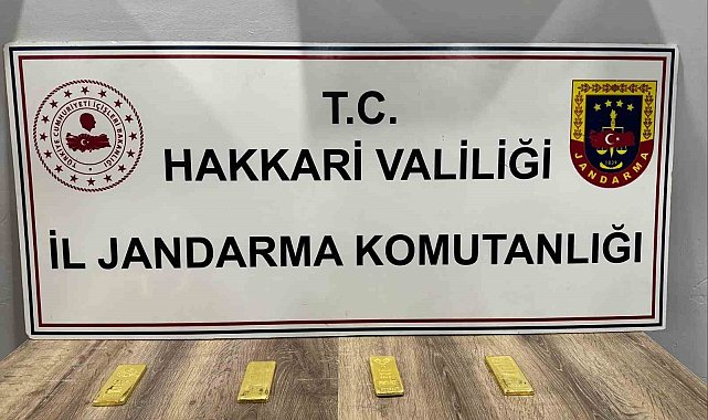Hakkari'de 4 kilo külçe altın ele geçirildi