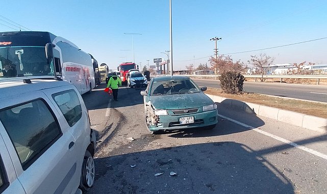 Malatya'da iki araç çarpıştı, 1 yaralı