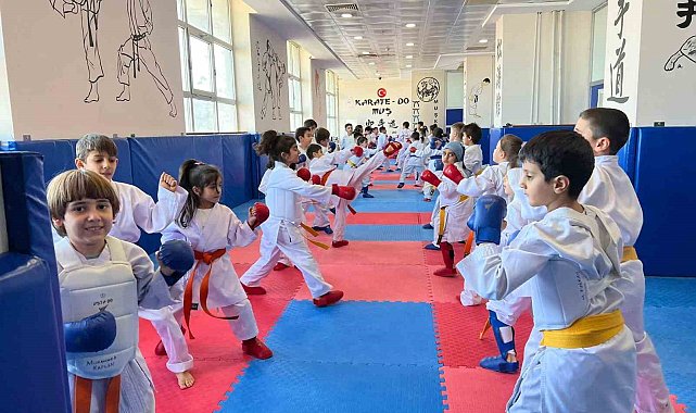 Muş'ta karate kurslarına yoğun ilgi