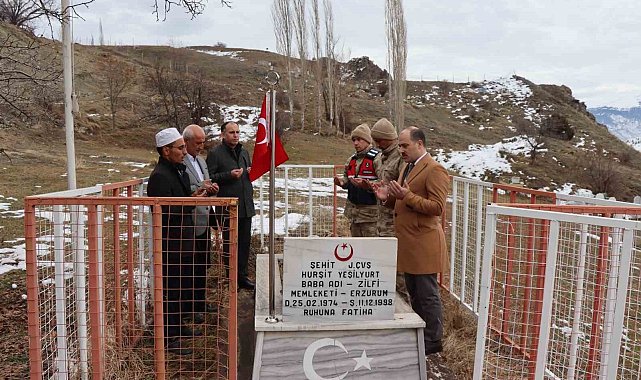 Oltu'da şehide vefa