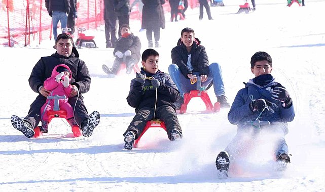 Palandöken'de kızak keyfi