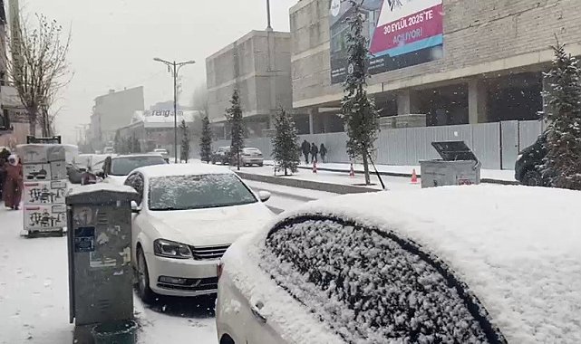 Patnos'ta kar yağışı