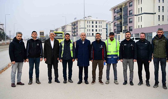 Saray Bosna caddesinde çalışmalar sürüyor