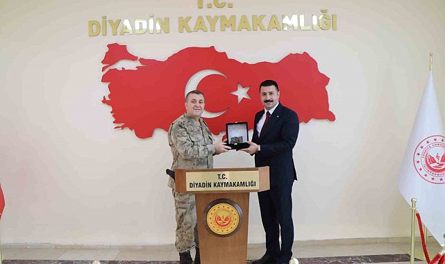 Tuğgeneral Kiper'den, Kaymakam Karali'ye ziyaret