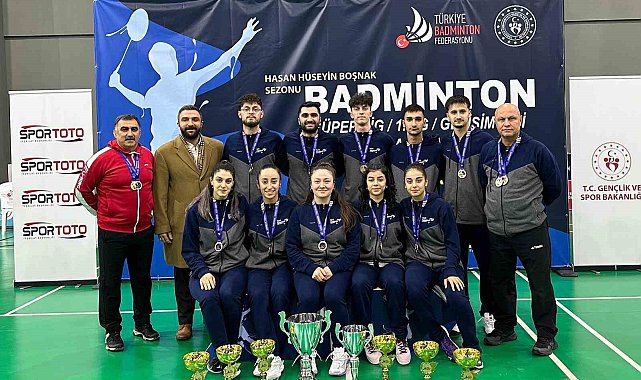 Türkiye Badminton Federasyonu Süper Ligine Erzincan Kulüpleri damga vurdu