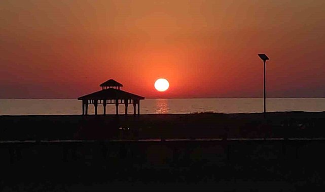 Van'da eşsiz günbatımı