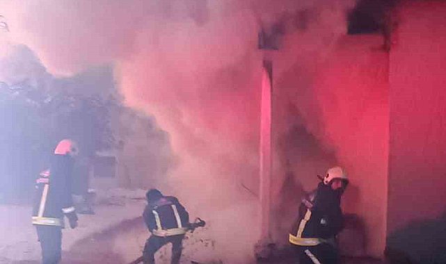 Van'da sobadan çıkan yangın evi kül etti