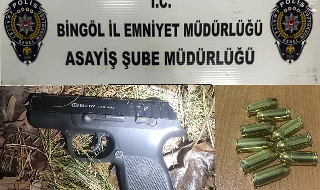 Bingöl'de 3 adet silah ele geçirildi