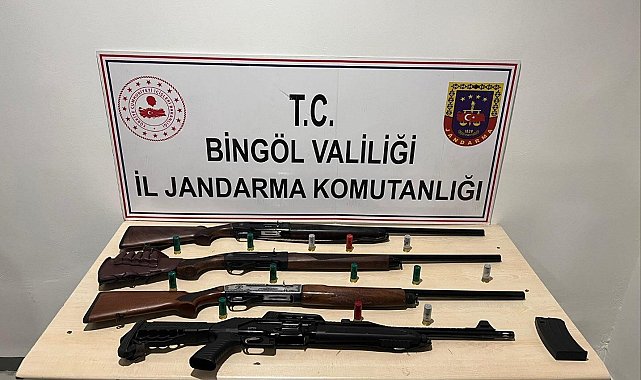 Bingöl'de 4 adet av tüfeği ele geçirildi