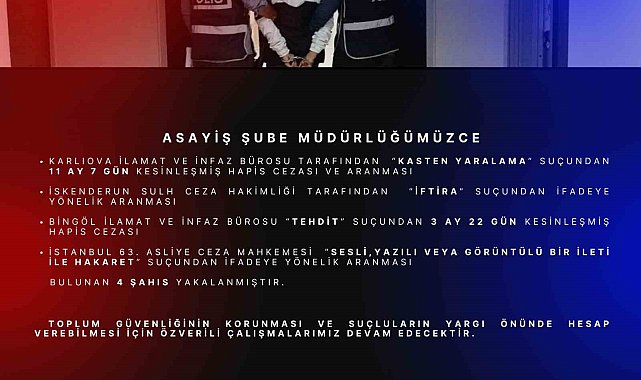 Bingöl'de aranan 4 şüpheli yakalandı