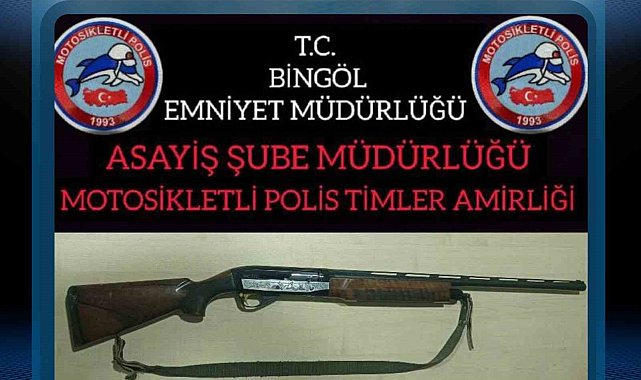 Bingöl'de ruhsatsız tüfek ele geçirildi