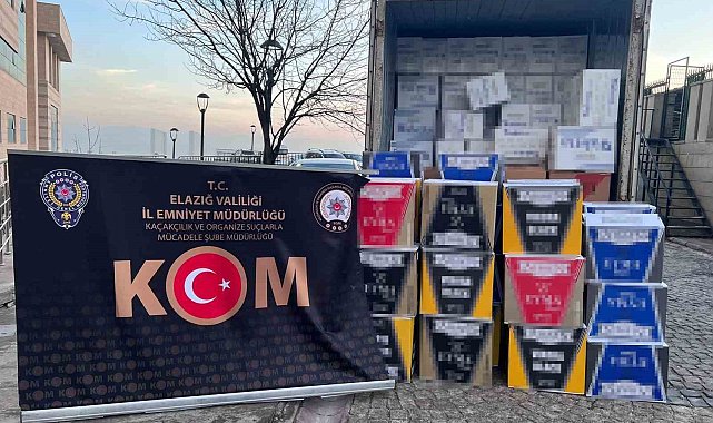 Elazığ'da 2 milyon 564 bin makaron ele geçirildi