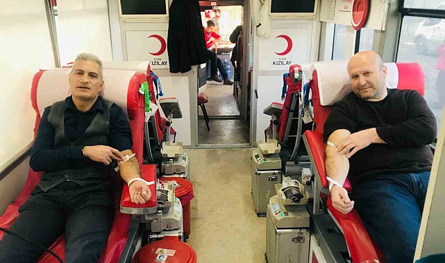 Elazığ'da kan bağışı kampanyasına destek