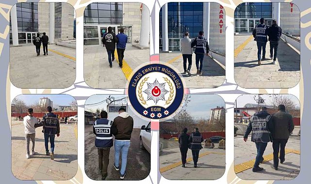 Elazığ'da son bir ayda aranan 95 şahıs yakalandı