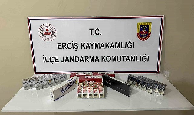 Erciş'te kaçak sigara operasyonu