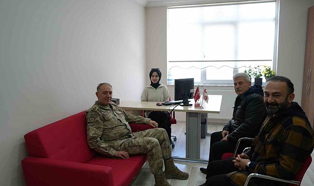 Erzincan İl Jandarma Komutanı Tuğgeneral Yanık'tan İHA'ya ziyaret