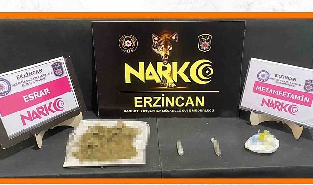 Erzincan'da bir miktar uyuşturucu ele geçirildi