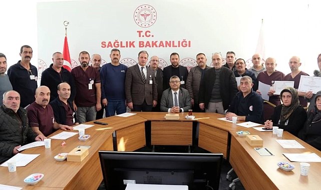 Erzurum Şehir Hastanesi'nde çalışanlara vefa