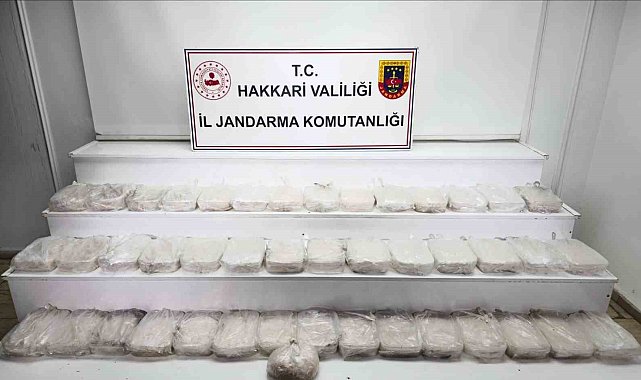 Hakkari'de 49 kilo metamfetamin ele geçirildi