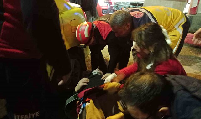 Iğdır'da sıkışmalı trafik kazası