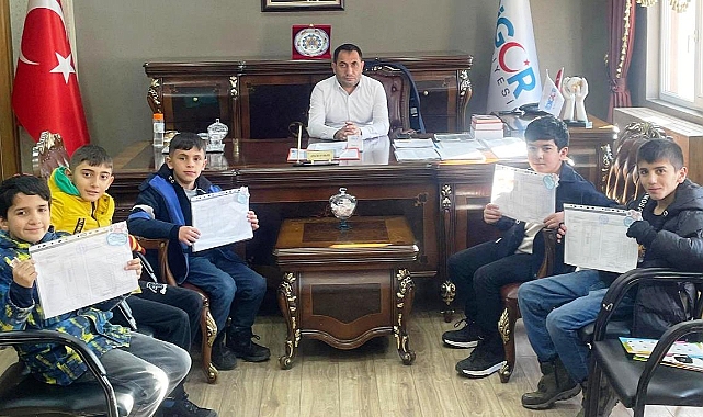 Karne heyecanını Başkan Oyman ile paylaştılar