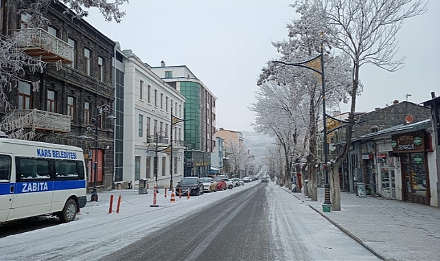 Kars'ta kış manzaraları