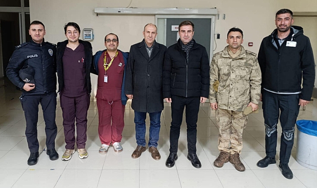 Kaymakam Demirkıran görevli personellerin yeni yılını kutladı