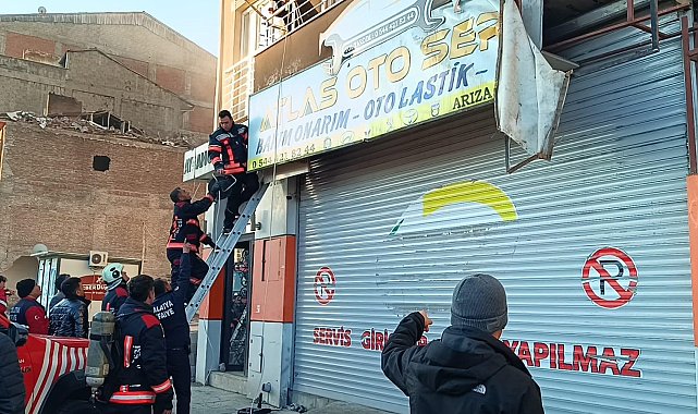 Malatya'da işyeri yangını