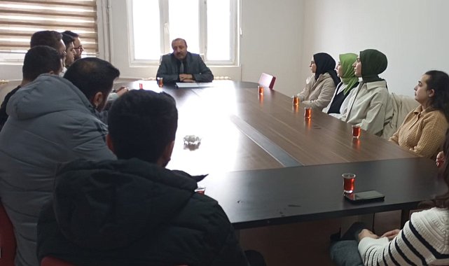 Müdür Yıldız Çıldır'a yeni atanan öğretmenlerle biraraya geldi