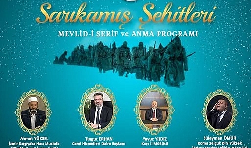 Sarıkamış şehitleri için mevlit programı düzenlenecek