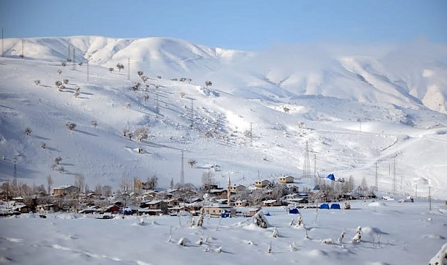 Tekman'da termometreler -23,1'i gösterdi