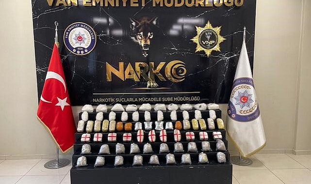 Van'da 55 kilo uyuşturucu ele geçirildi