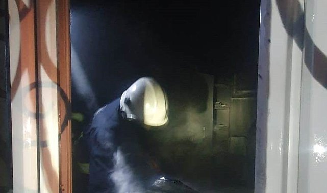 Van'ın Tuşba ilçesinde ev yangını