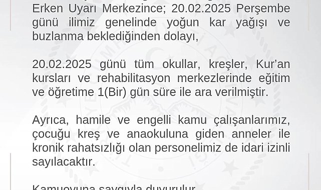 Ağrı'da yoğun kar nedeniyle eğitime ara verildi