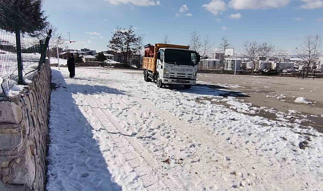 Battalgazi'de kar yağışına karşı erken müdahale