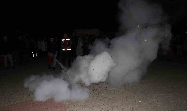 Bingöl'de pansiyonlu okullarda yangın tatbikatı