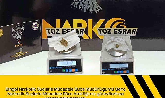 Bingöl'de uyuşturucu operasyonu
