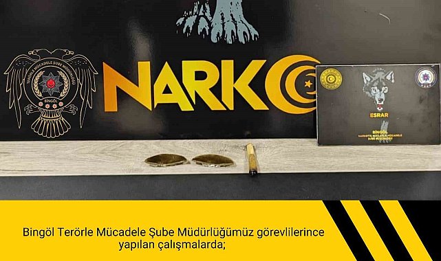 Bingöl'de uyuşturucuyla mücadele çalışmaları