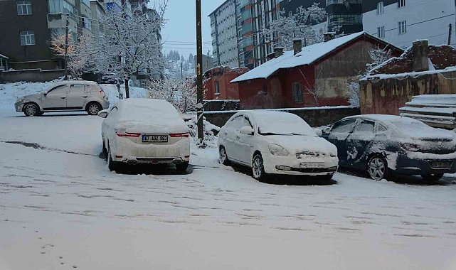 Bitlis'e beklenen kar geldi
