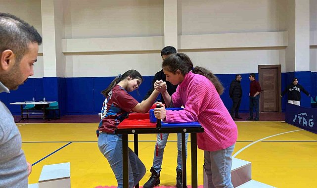 Bitlis'te 'Bilek Güreşi İl Birinciliği Yarışması' tamamlandı