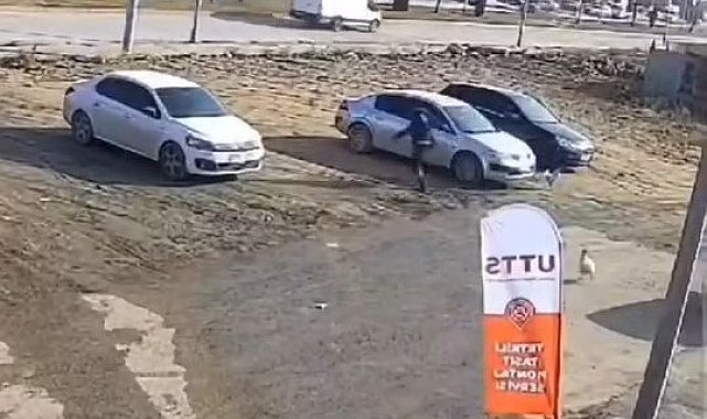 Sayaç okumaya gelen görevliyi horoz kovaladı