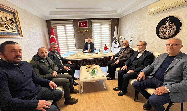 Elazığ Ticaret Borsası Başkanı Dumandağ, Karakaya ve Canpolat ile bir araya geldi