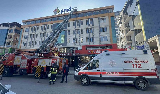 Elazığ'da yangın paniği: Kurs binası boşaltıldı