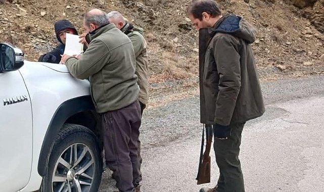 Elazığ'da yasa dışı avcılık yapan 7 kişiye idari ceza
