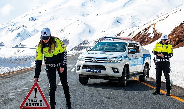 Erzurum'da kent merkezinde bir ayda 90 kaza