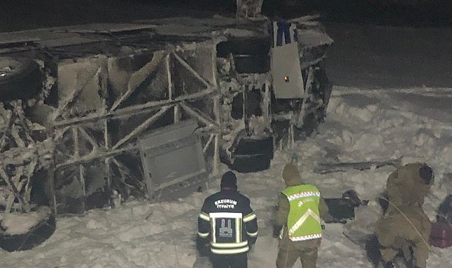 Erzurum'da trafik kazası: 38 yaralı