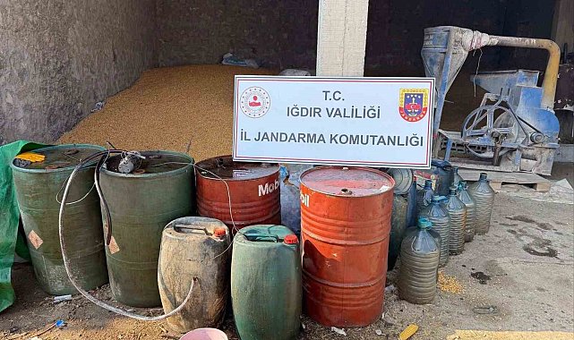 Iğdır'da 3 bin 200 litre kaçak akaryakıt ele geçirildi